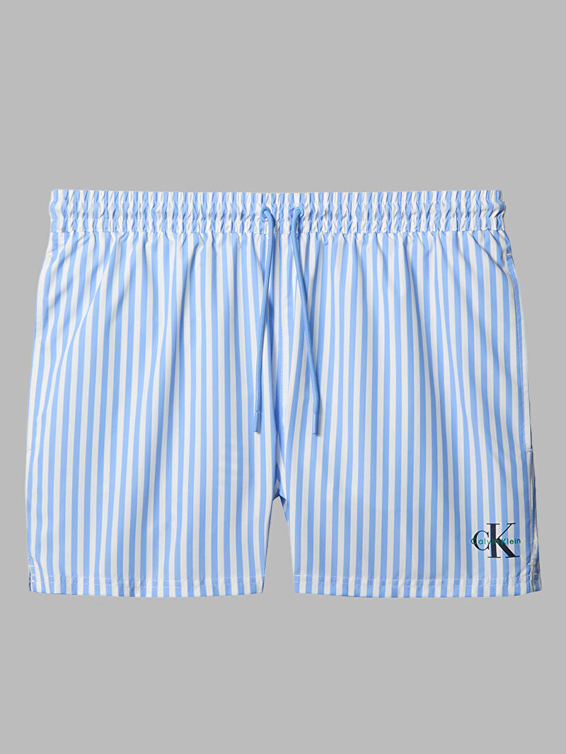 Calvin Klein Mavi Renkli Erkek Kısa Drawstring Deniz Şortu
