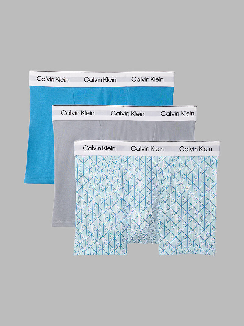 Calvin Klein Çok renkli Renkli Erkek 3'lü Paket Relaxed Fit Boxer Seti