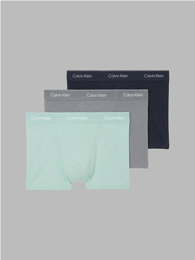 Calvin Klein Çok renkli Renkli Erkek 3'lü Paket Relaxed Fit Trunk Boxer