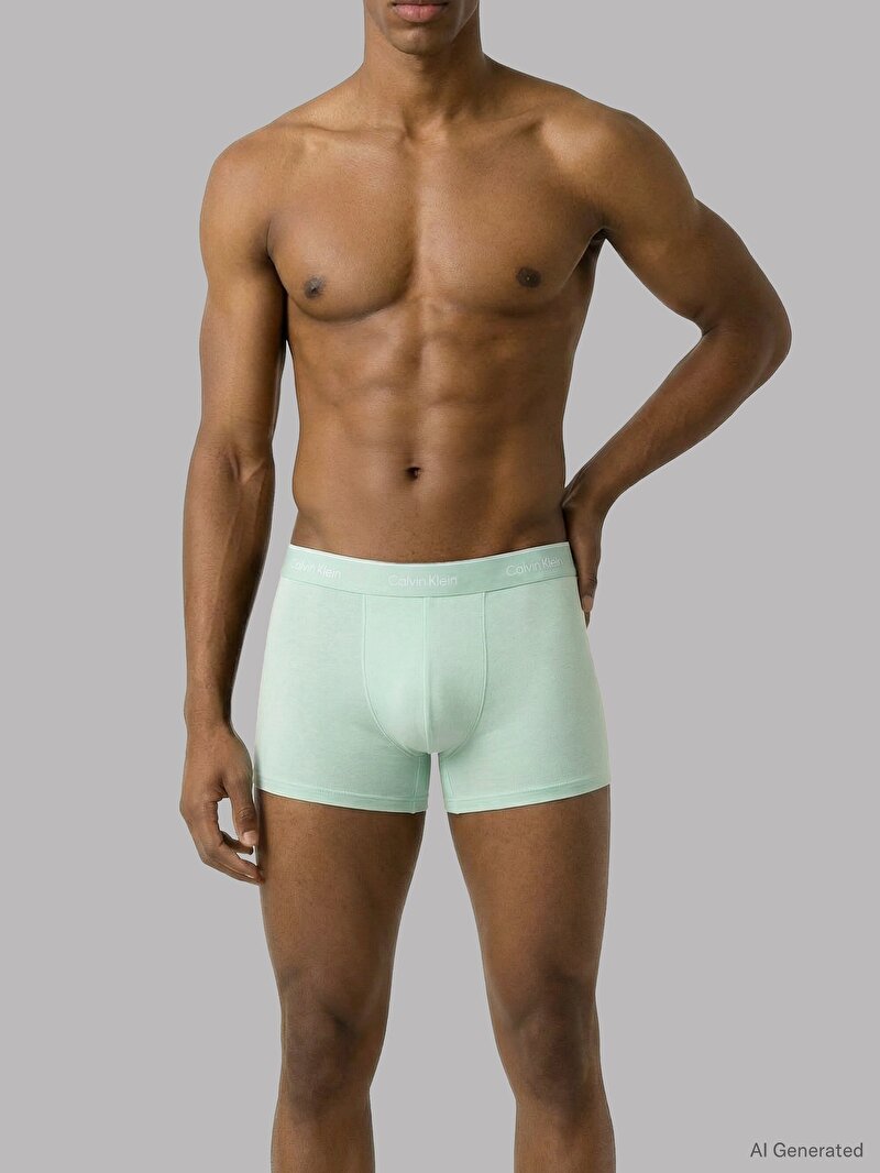 Calvin Klein Çok renkli Renkli Erkek 3'lü Paket Relaxed Fit Trunk Boxer