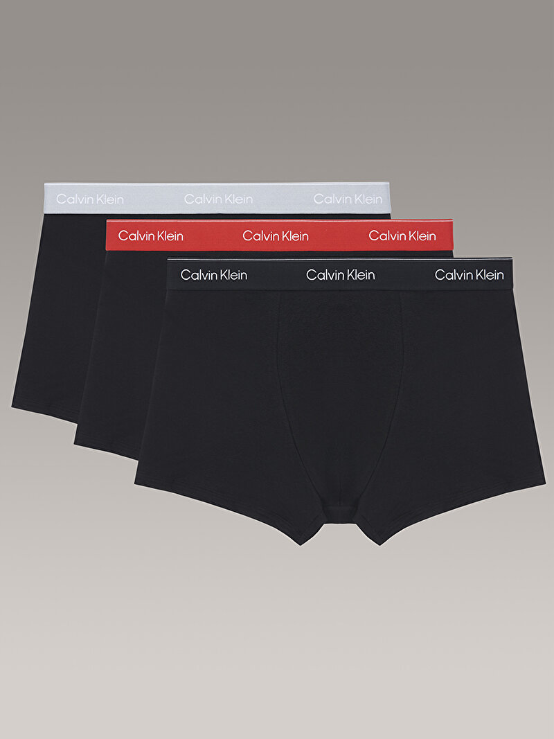 Calvin Klein Çok renkli Renkli Erkek 3'lü Paket Low Rise Trunk Boxer