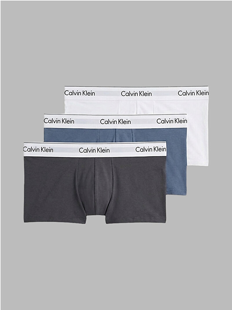 Calvin Klein Çok renkli Renkli Erkek 3'lü Paket Low Rise Trunk Boxer
