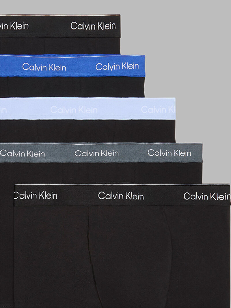 Calvin Klein Siyah Renkli Erkek 5'li Paket Relaxed Fit Trunk Boxer Seti