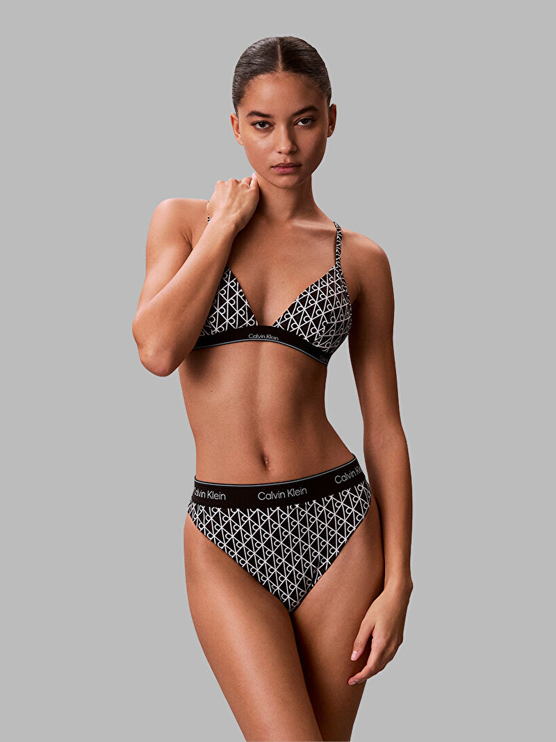 Calvin Klein Siyah Renkli Kadın Brazilian Bikini Altı