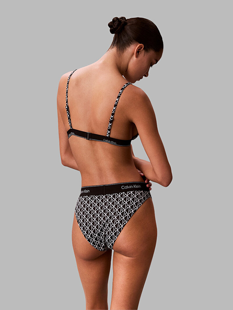 Calvin Klein Siyah Renkli Kadın Brazilian Bikini Altı