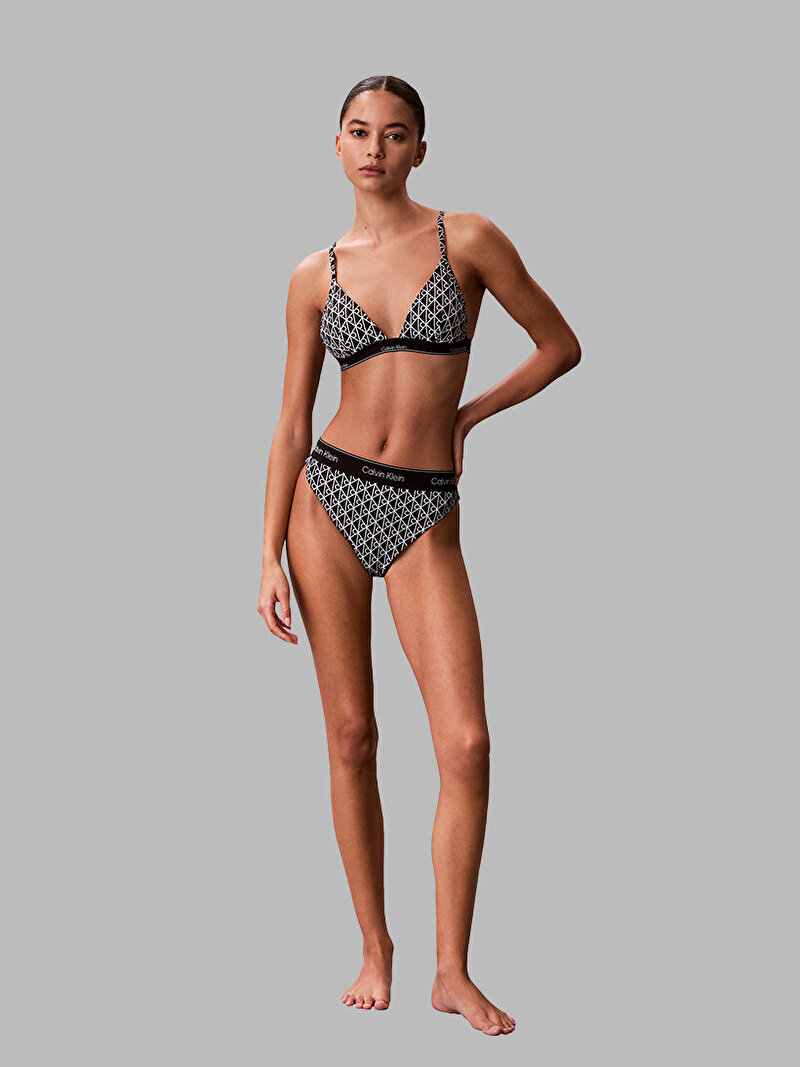 Calvin Klein Siyah Renkli Kadın Brazilian Bikini Altı