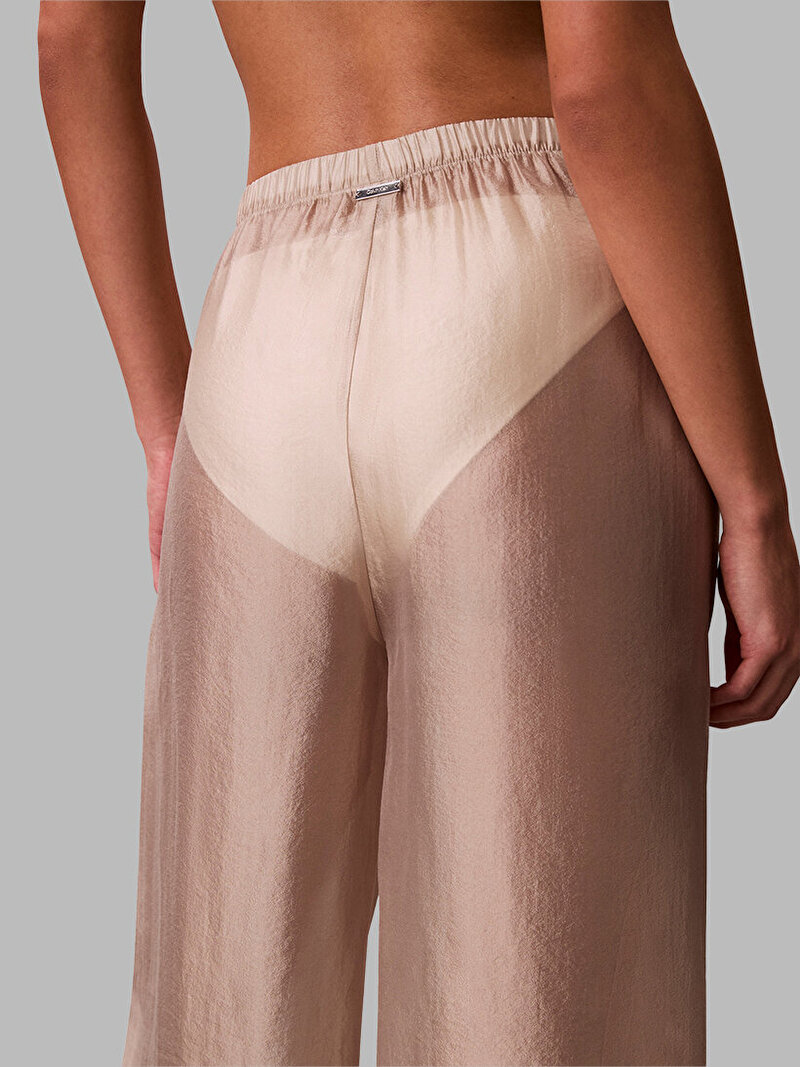 Calvin Klein Bej Renkli Kadın Tie Pantolon