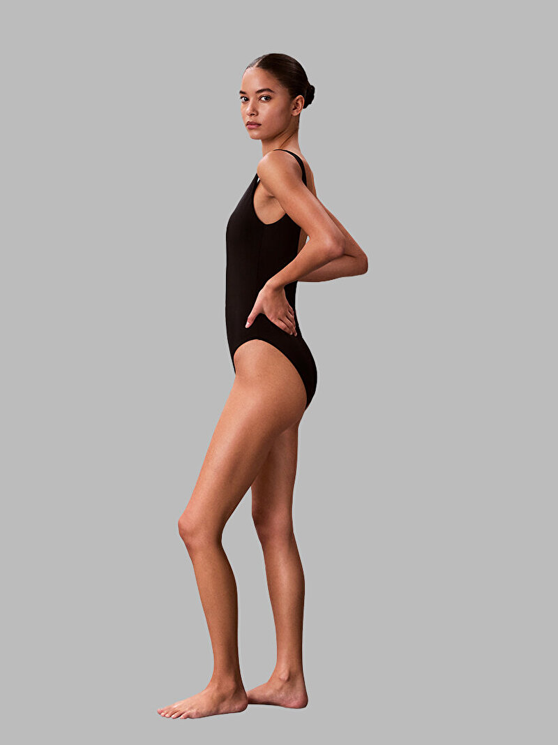 Calvin Klein Siyah Renkli Kadın Scoop Back Mayo