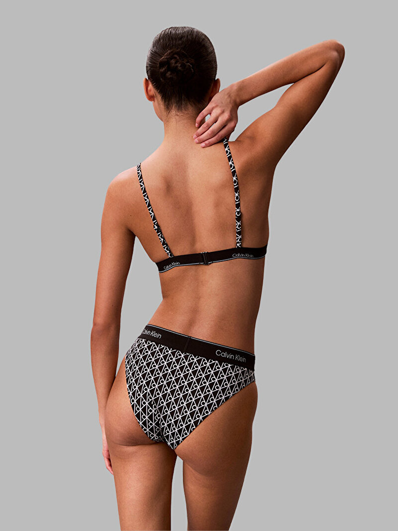 Calvin Klein Siyah Renkli Kadın Üçgen Bikini Üstü