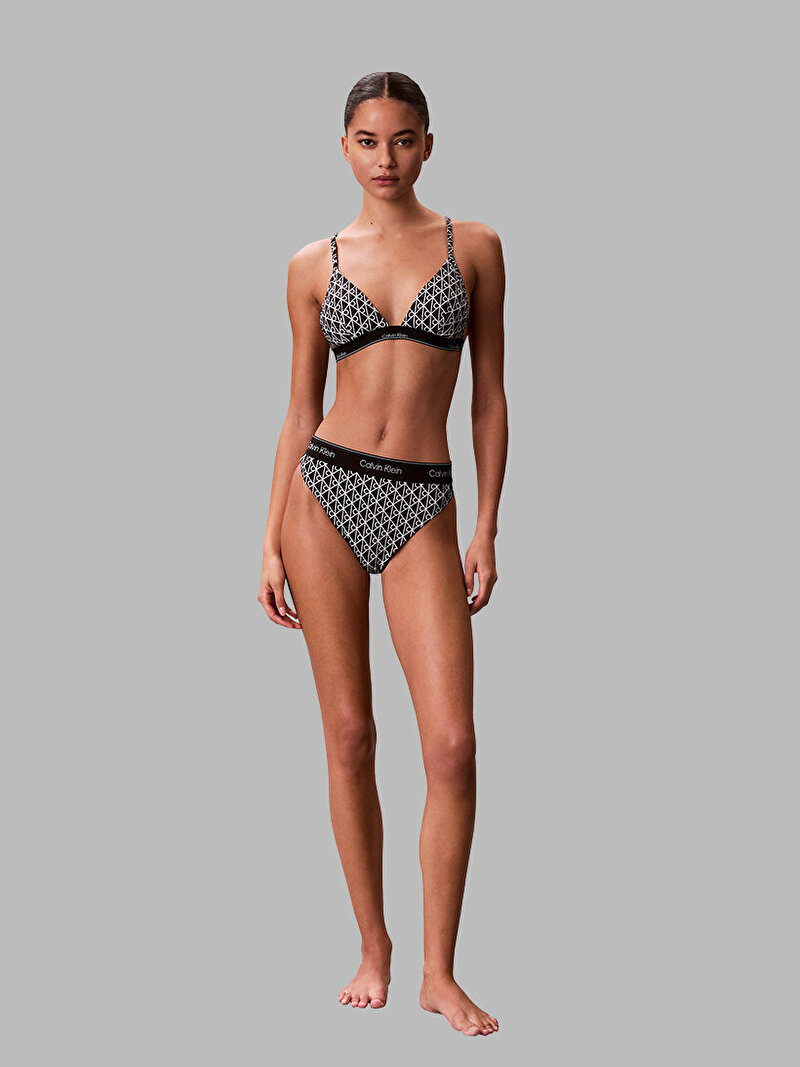 Calvin Klein Siyah Renkli Kadın Üçgen Bikini Üstü