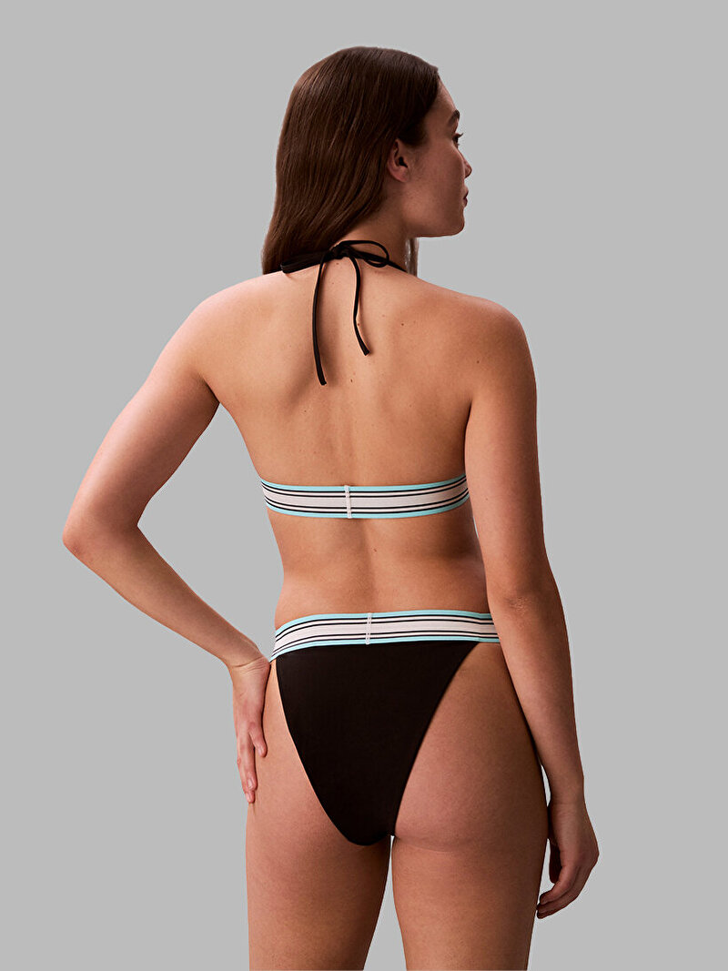 Calvin Klein Siyah Renkli Kadın Halter Triangle Bikini Üstü