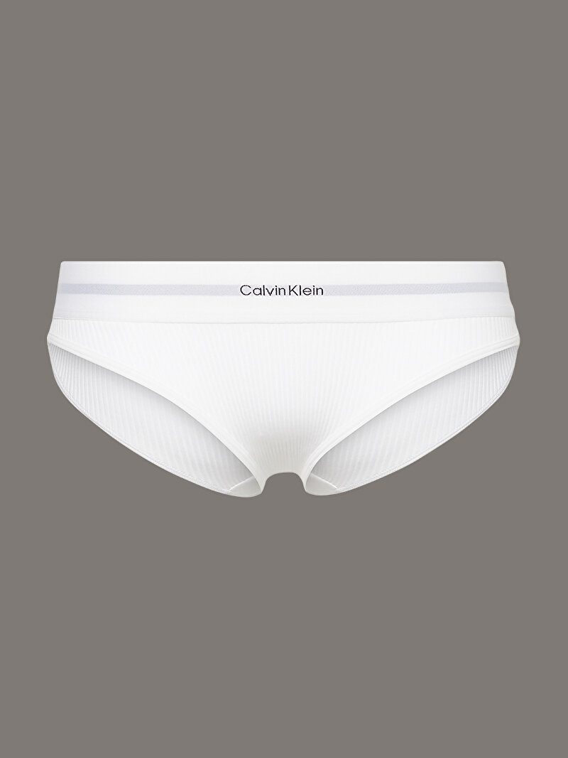 Calvin Klein Beyaz Renkli Kadın Bikini Külot