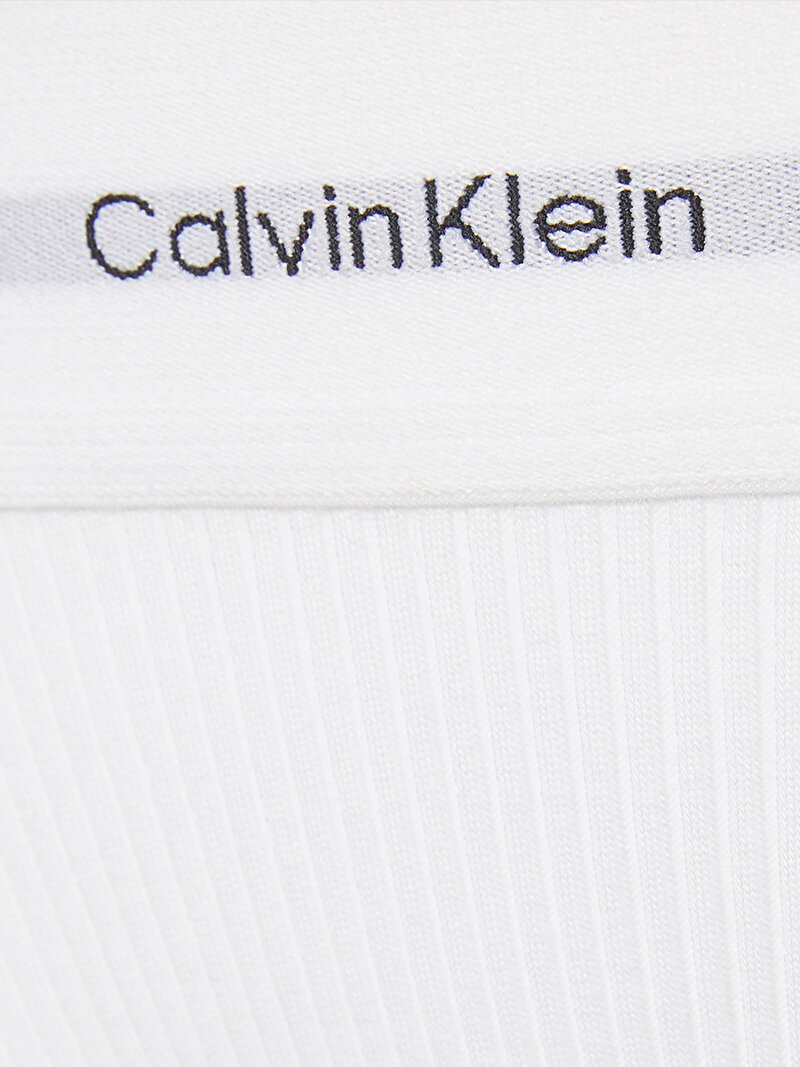 Calvin Klein Beyaz Renkli Kadın Bikini Külot