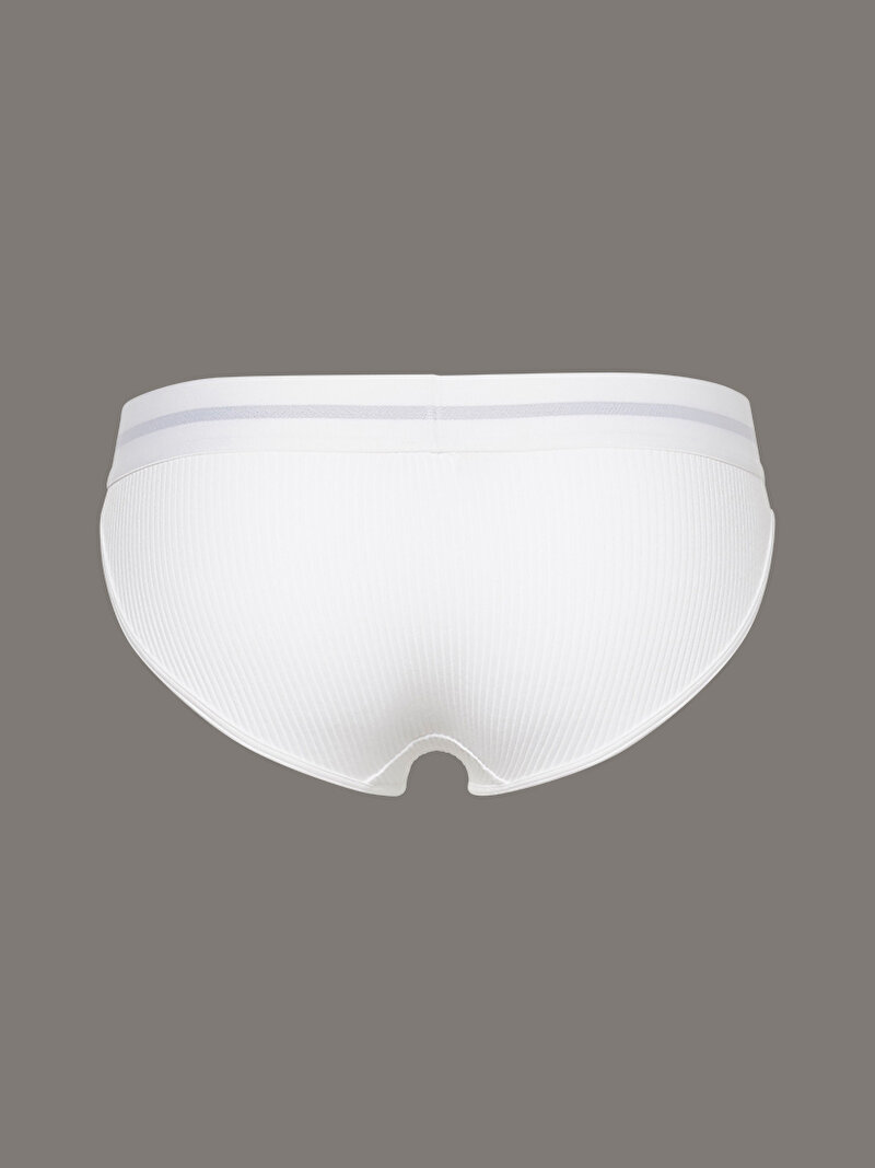 Calvin Klein Beyaz Renkli Kadın Bikini Külot