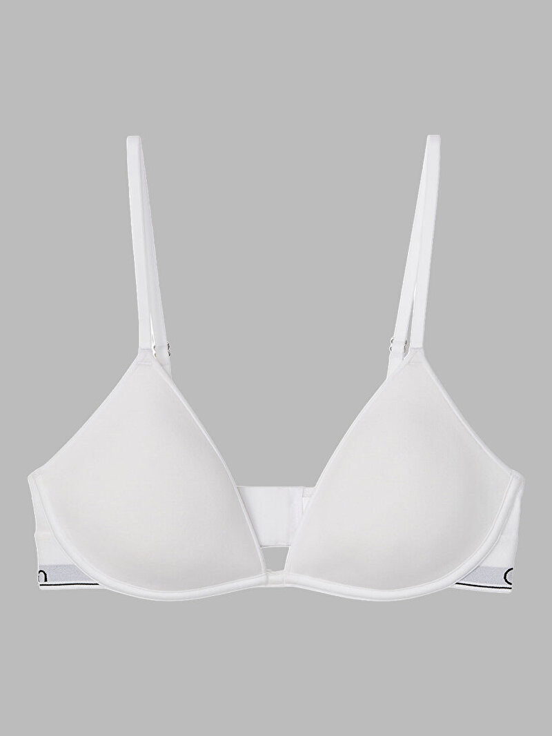 Calvin Klein Beyaz Renkli Kadın Lightly Lined Plunge Sütyen