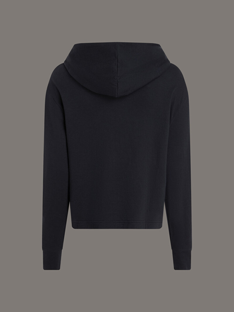 Calvin Klein Siyah Renkli Kadın Full Zip Hoodie
