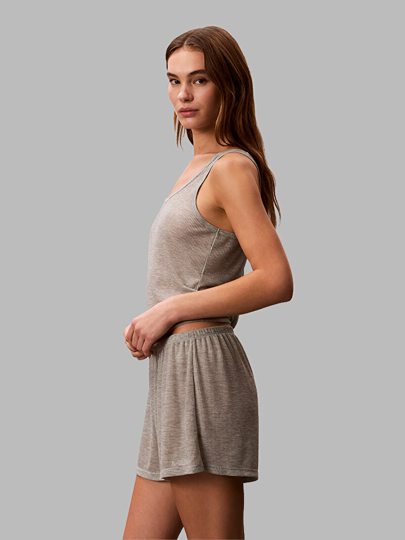 Calvin Klein Gri Renkli Kadın Pijama Set