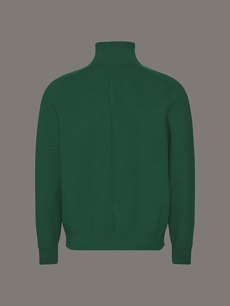 Calvin Klein Yeşil Renkli Erkek Snowy Tech Kazak