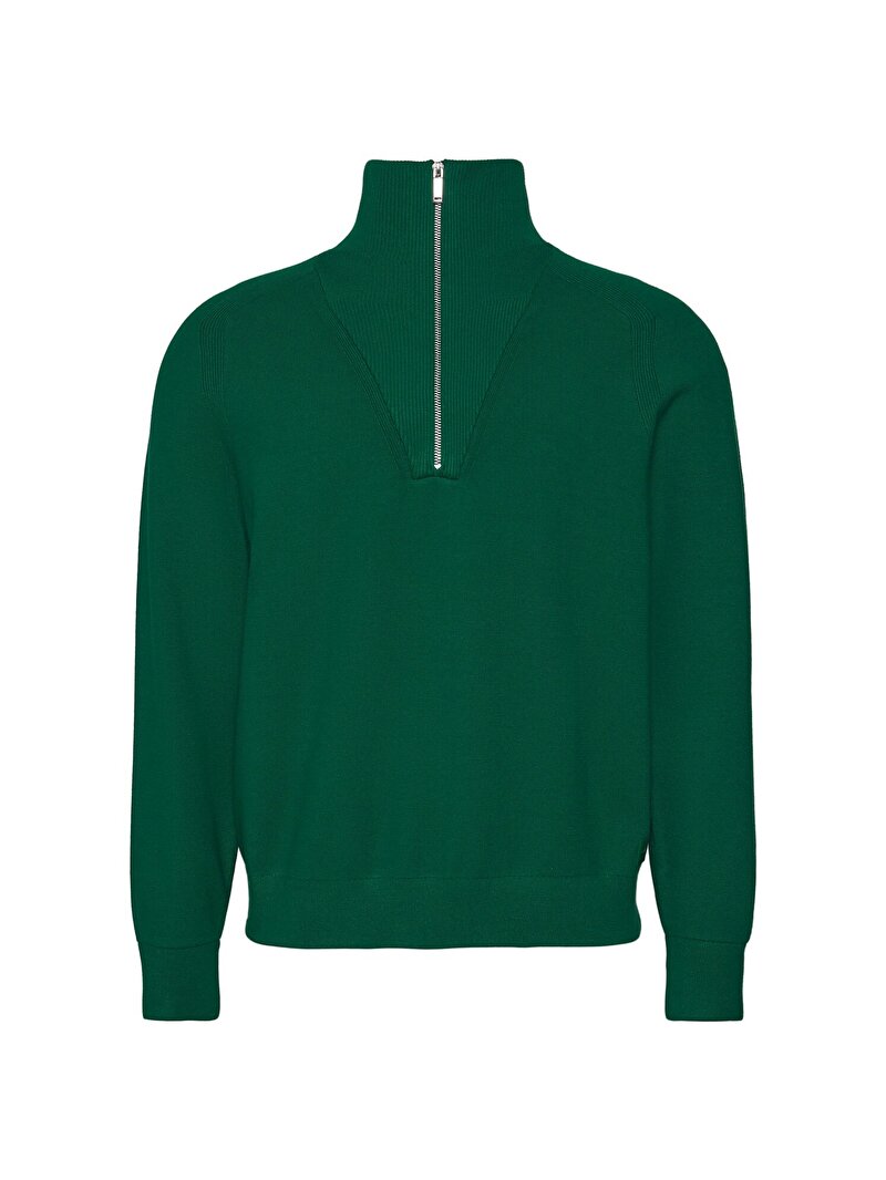 Calvin Klein Yeşil Renkli Erkek Snowy Tech Kazak