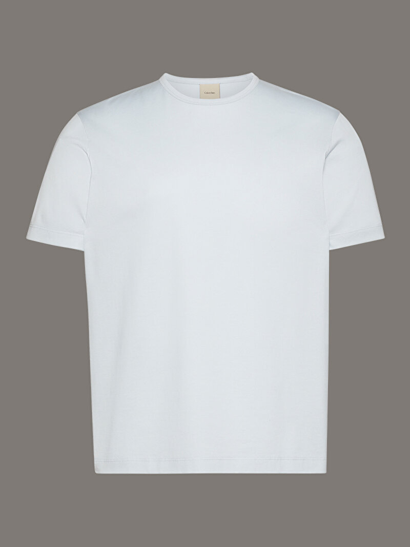 Calvin Klein Mavi Renkli Erkek Ss Hero Double Mercerized T-shirt