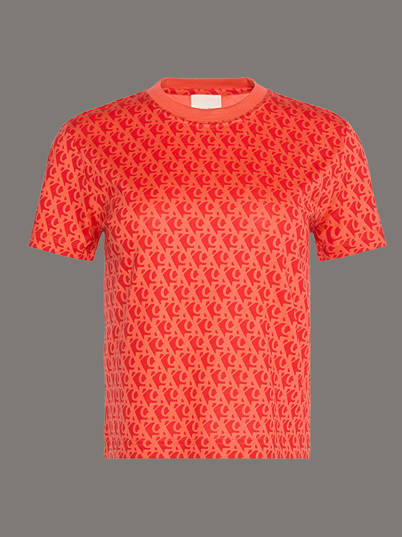 Calvin Klein Turuncu Renkli Kadın Classic T-shirt