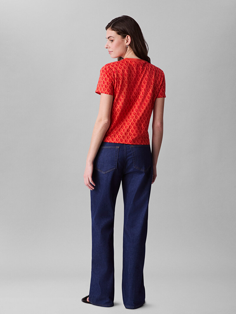 Calvin Klein Turuncu Renkli Kadın Classic T-shirt