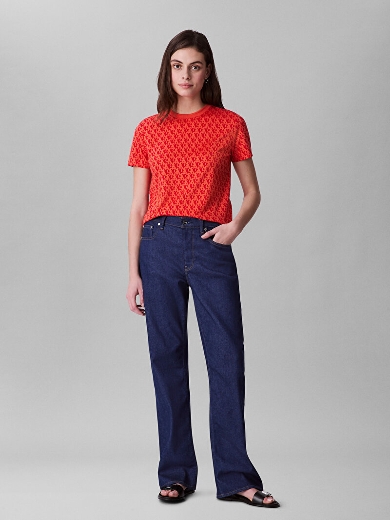 Calvin Klein Turuncu Renkli Kadın Classic T-shirt