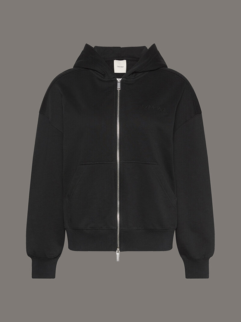 Calvin Klein Siyah Renkli Kadın Logo Sweatshirt