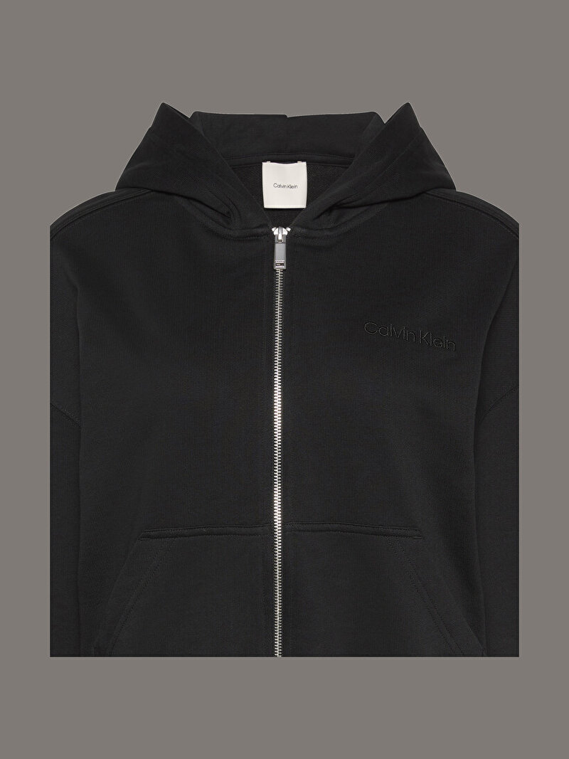 Calvin Klein Siyah Renkli Kadın Logo Sweatshirt