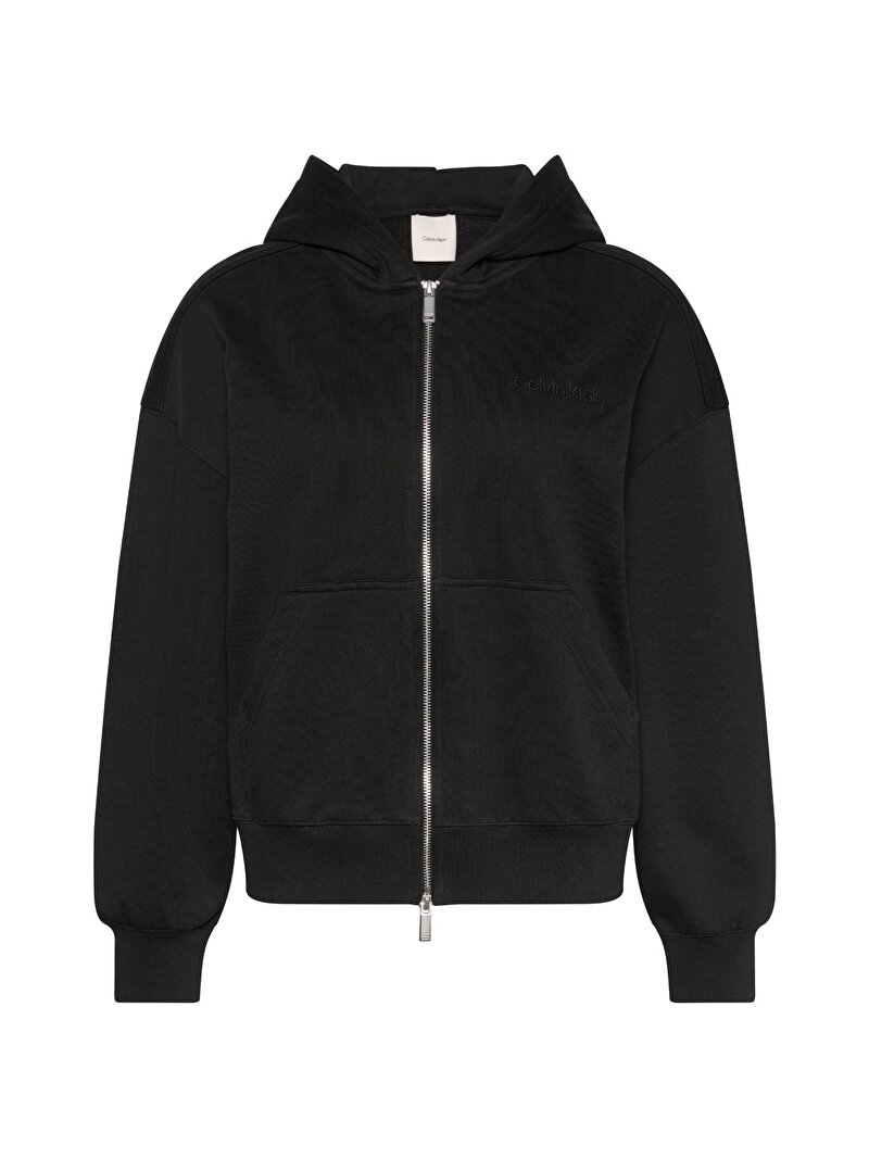 Calvin Klein Siyah Renkli Kadın Logo Sweatshirt