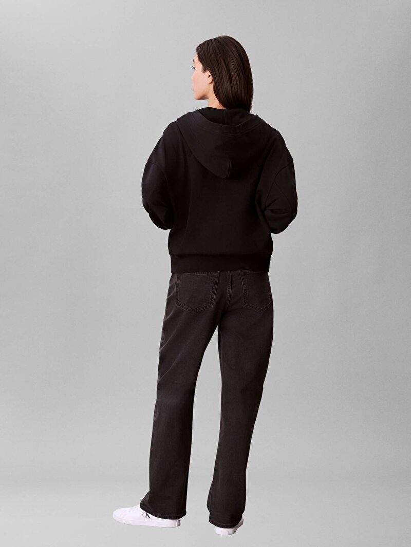 Calvin Klein Siyah Renkli Kadın Logo Sweatshirt