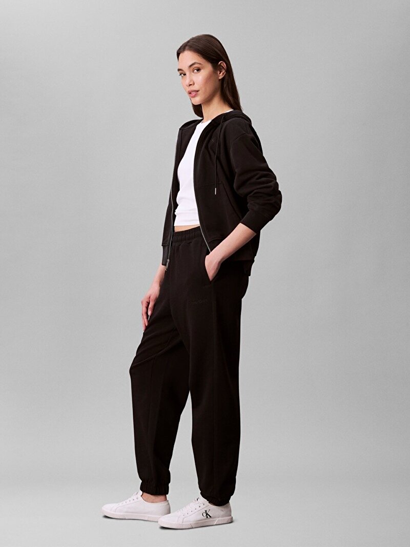 Calvin Klein Siyah Renkli Kadın French Terry Eşofman Altı