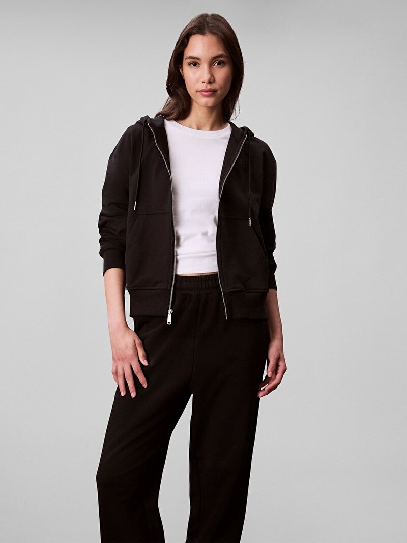 Calvin Klein Siyah Renkli Kadın French Terry Eşofman Altı