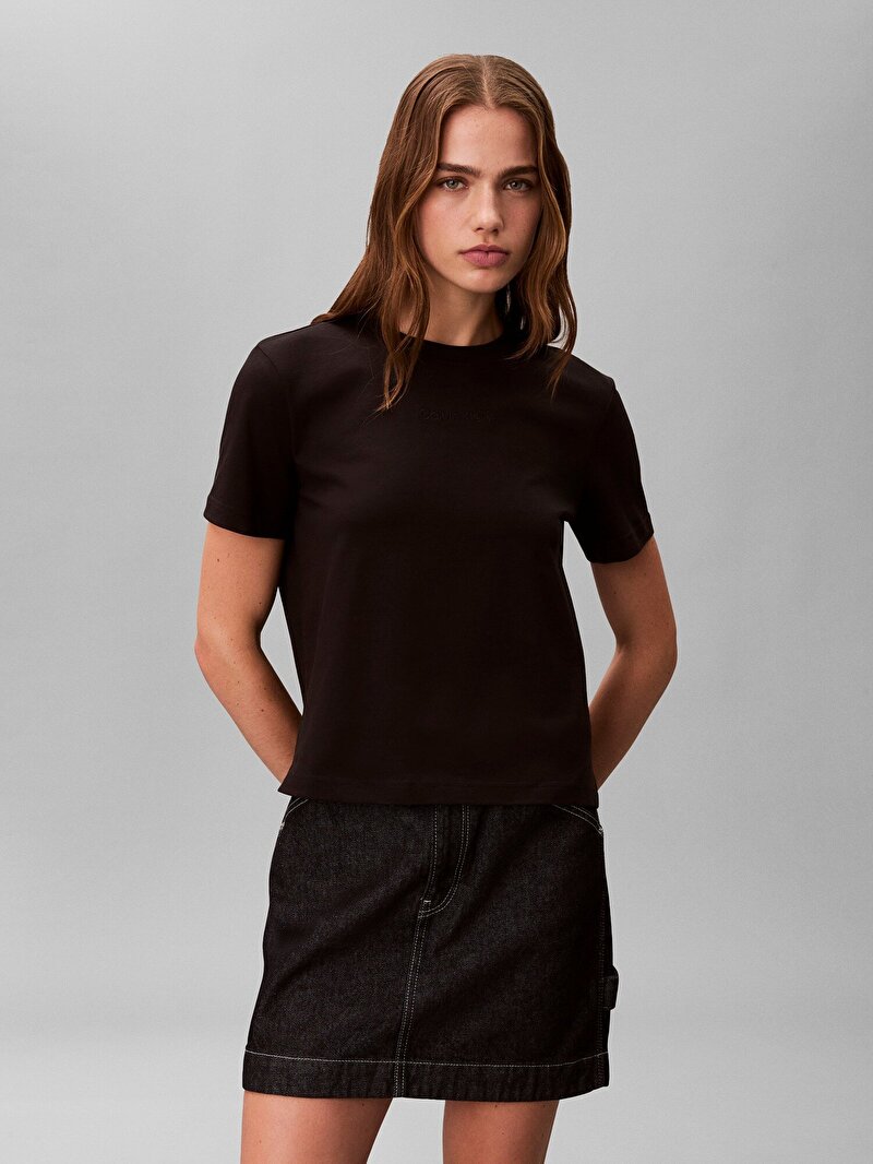 Calvin Klein Siyah Renkli Kadın Classic 20s T-shirt