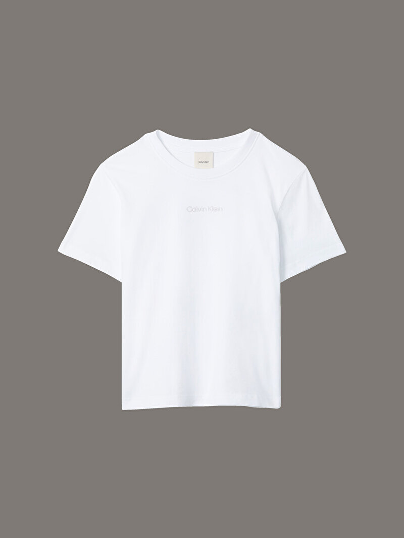 Calvin Klein Beyaz Renkli Kadın Classic 20s T-shirt