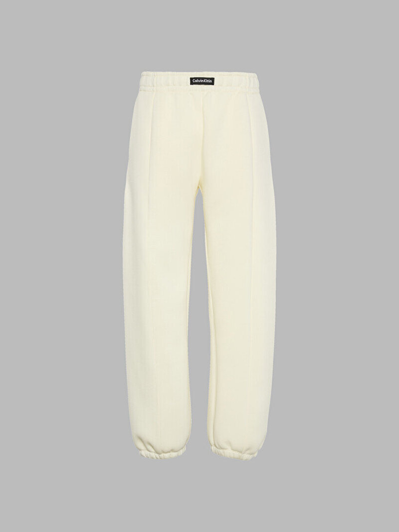 Calvin Klein Beyaz Renkli Kadın Relaxed Scuba Jogger Eşofman Altı