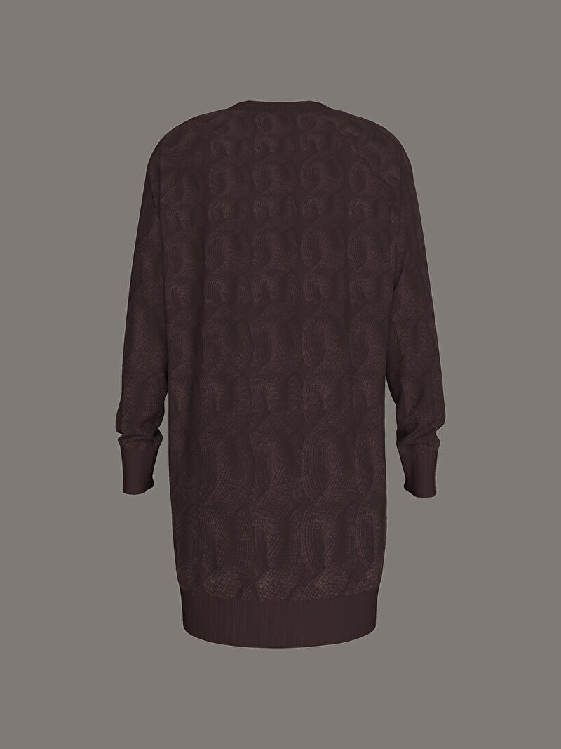 Calvin Klein Kırmızı Renkli Kadın Cotton Cable Elbise