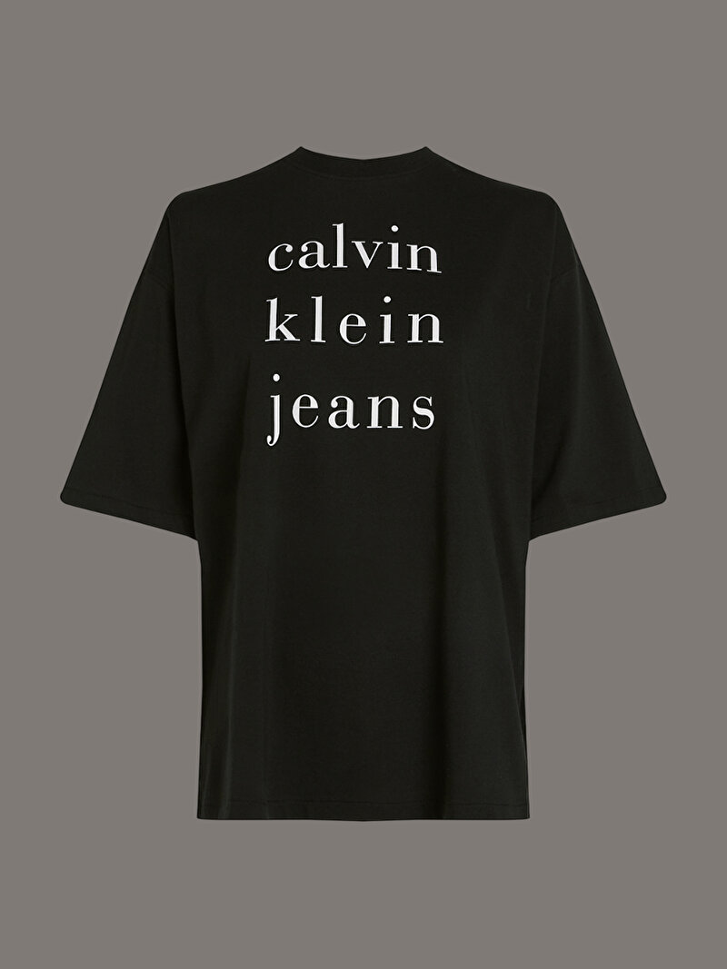 Calvin Klein Siyah Renkli Kadın CKJ Logo T-shirt