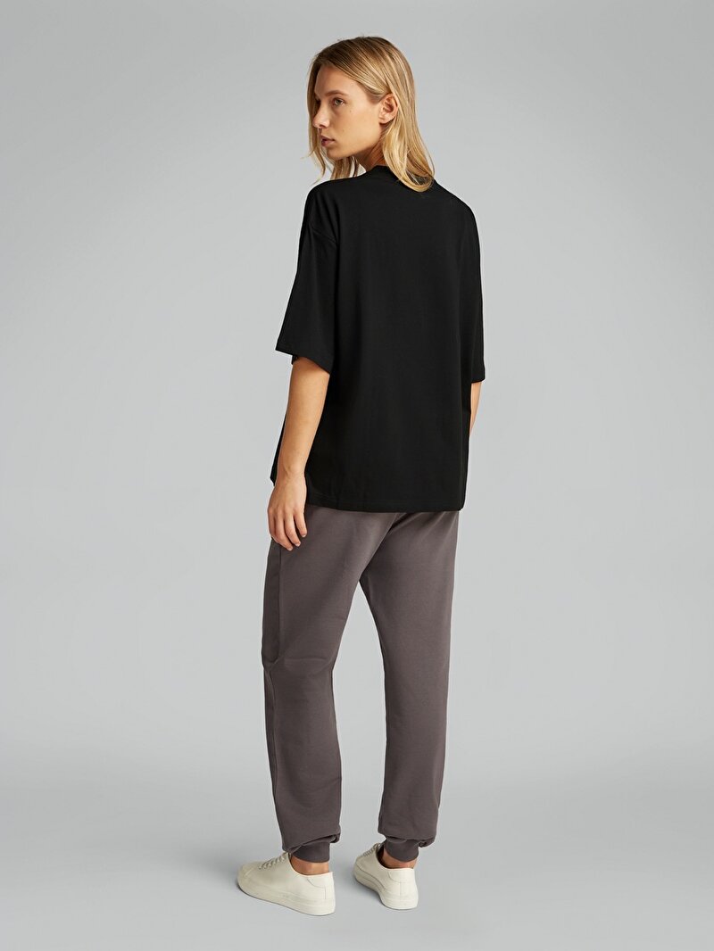 Calvin Klein Siyah Renkli Kadın CKJ Logo T-shirt