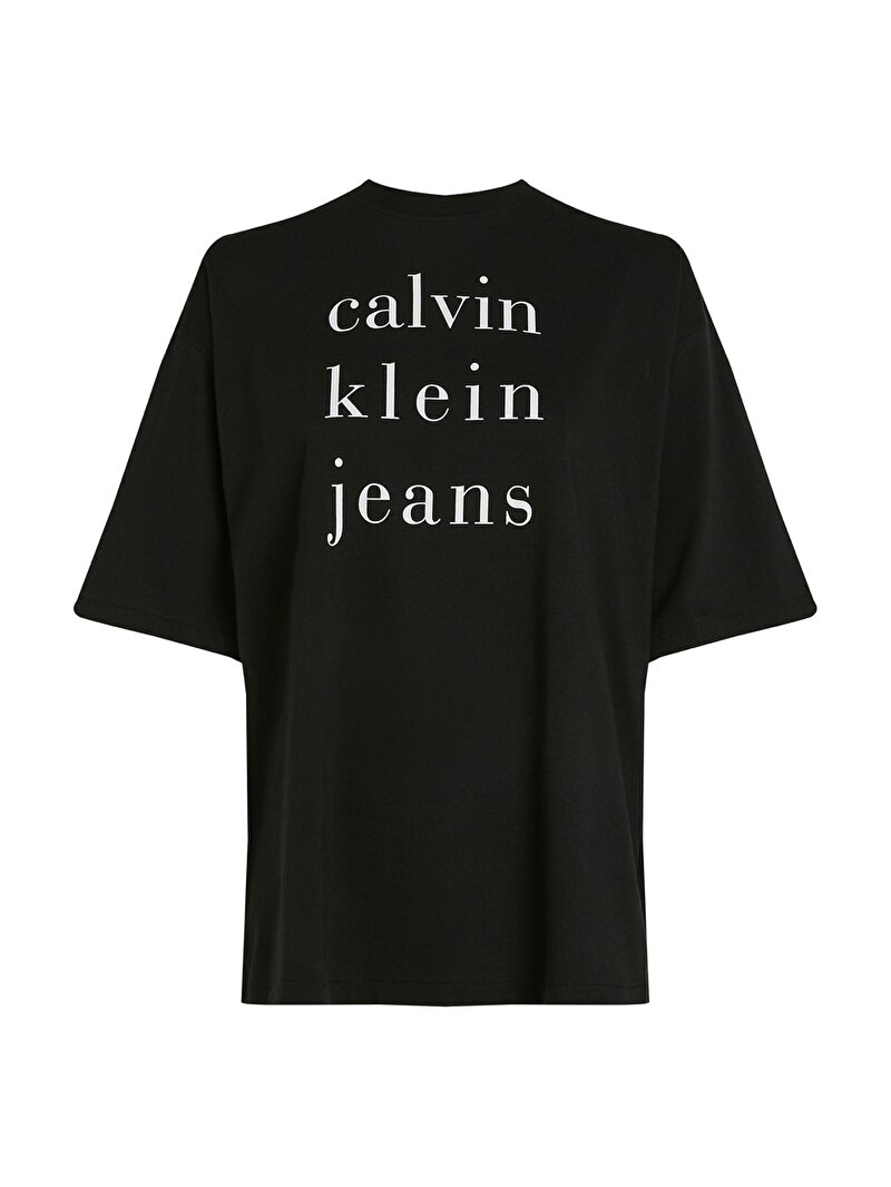 Calvin Klein Siyah Renkli Kadın CKJ Logo T-shirt