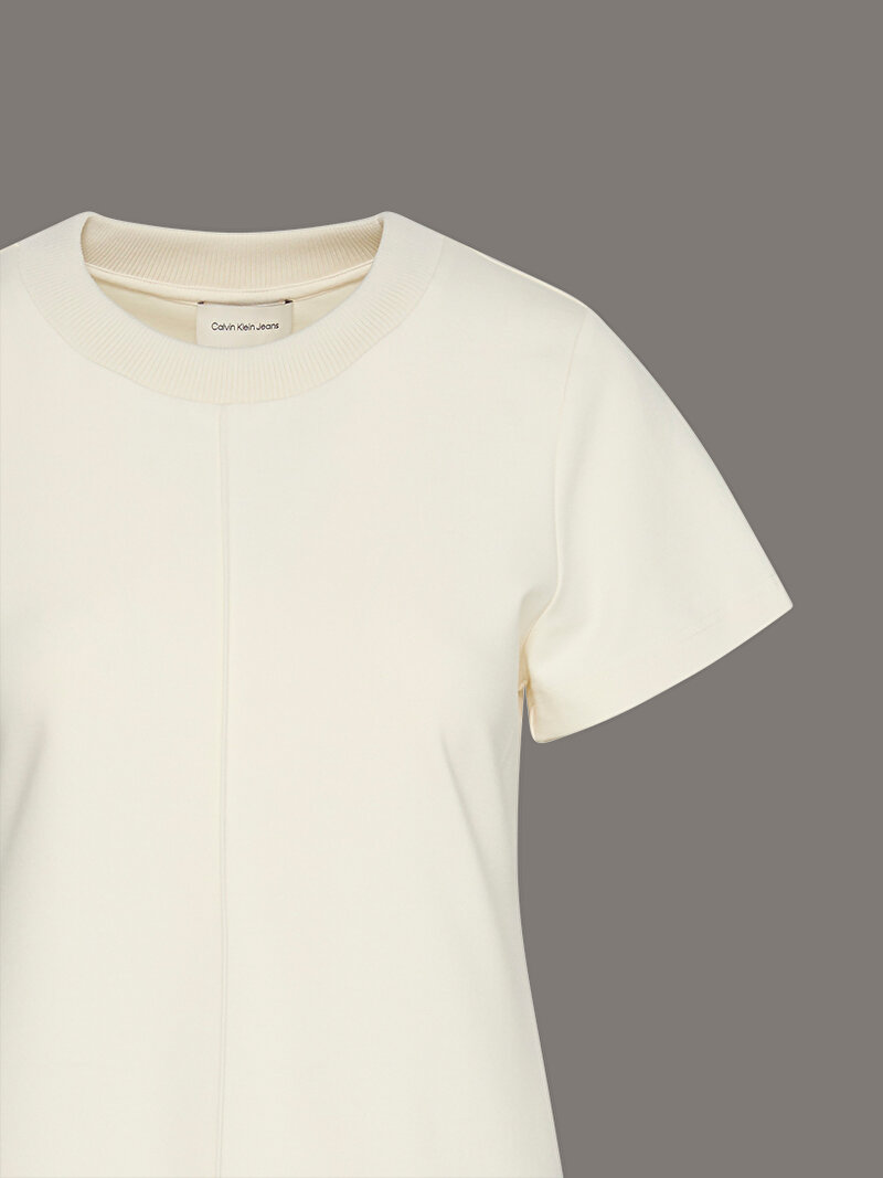 Calvin Klein Beyaz Renkli Kadın A-Punto Milano Elbise