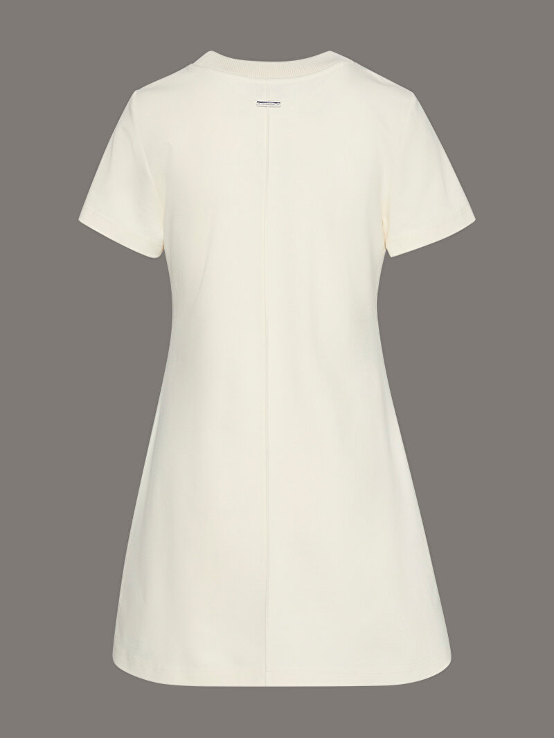 Calvin Klein Beyaz Renkli Kadın A-Punto Milano Elbise