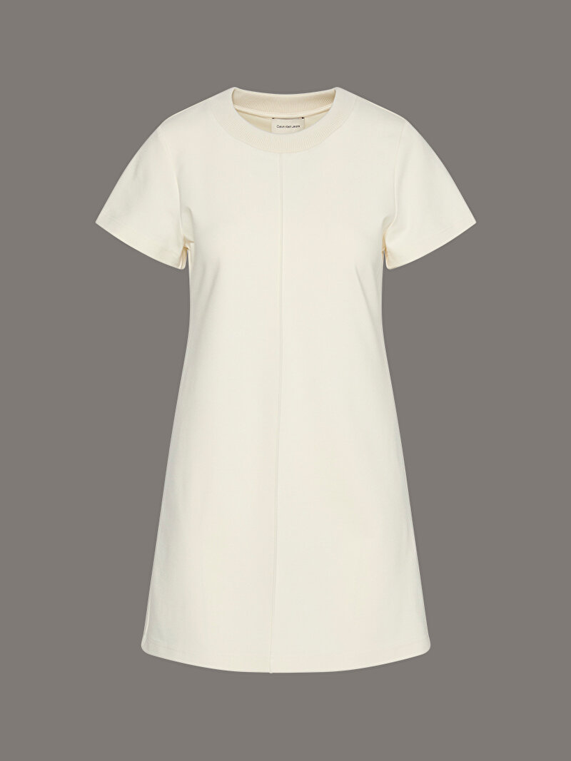 Calvin Klein Beyaz Renkli Kadın A-Punto Milano Elbise