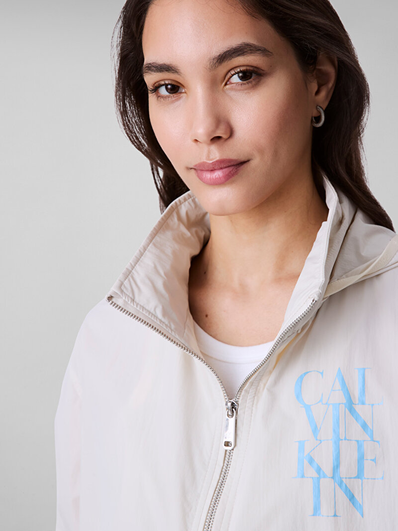 Calvin Klein Pembe Renkli Kadın Essential Nylon Rüzgarlık Ceket