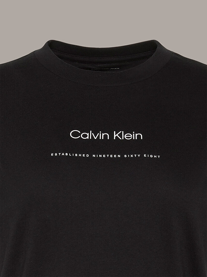 Calvin Klein Siyah Renkli Kadın Multilogo Classic T-shirt