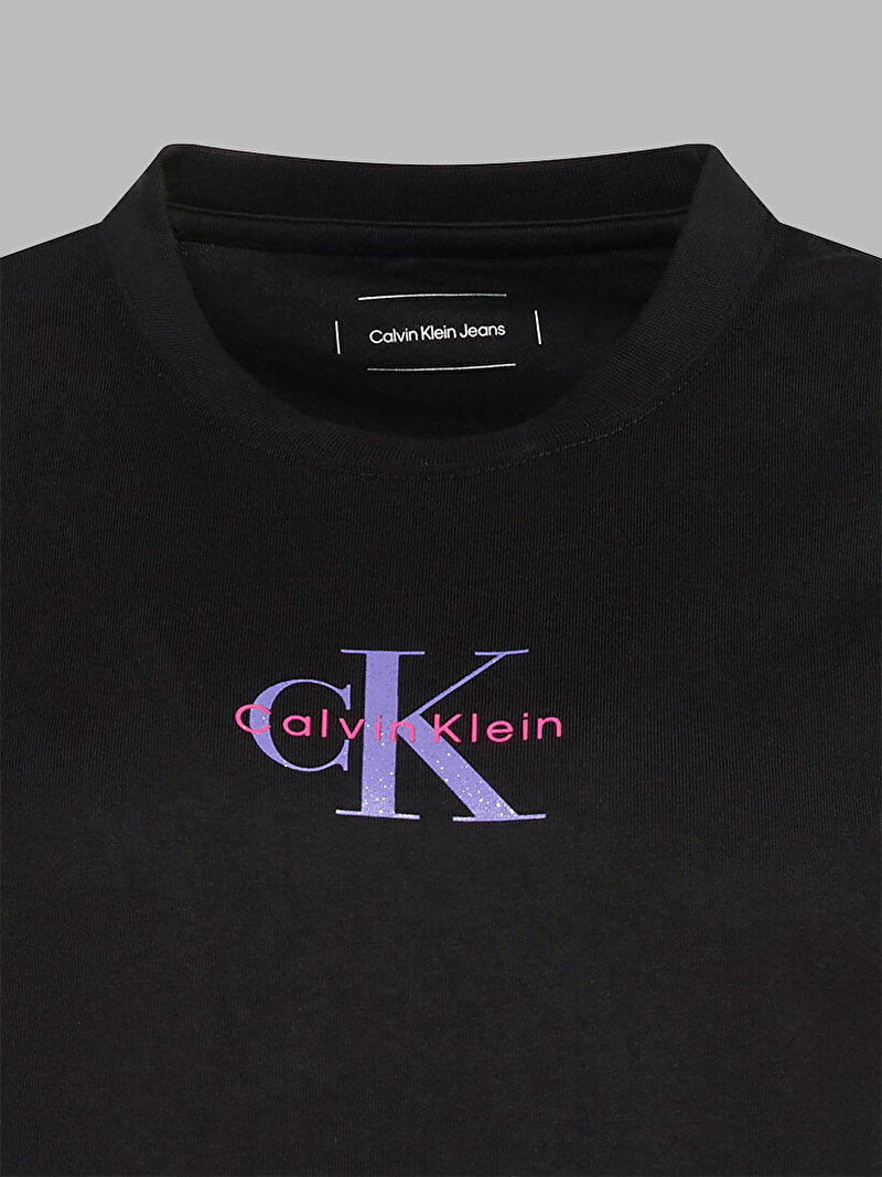Calvin Klein Siyah Renkli Kadın 20s Classic Logo T-shirt