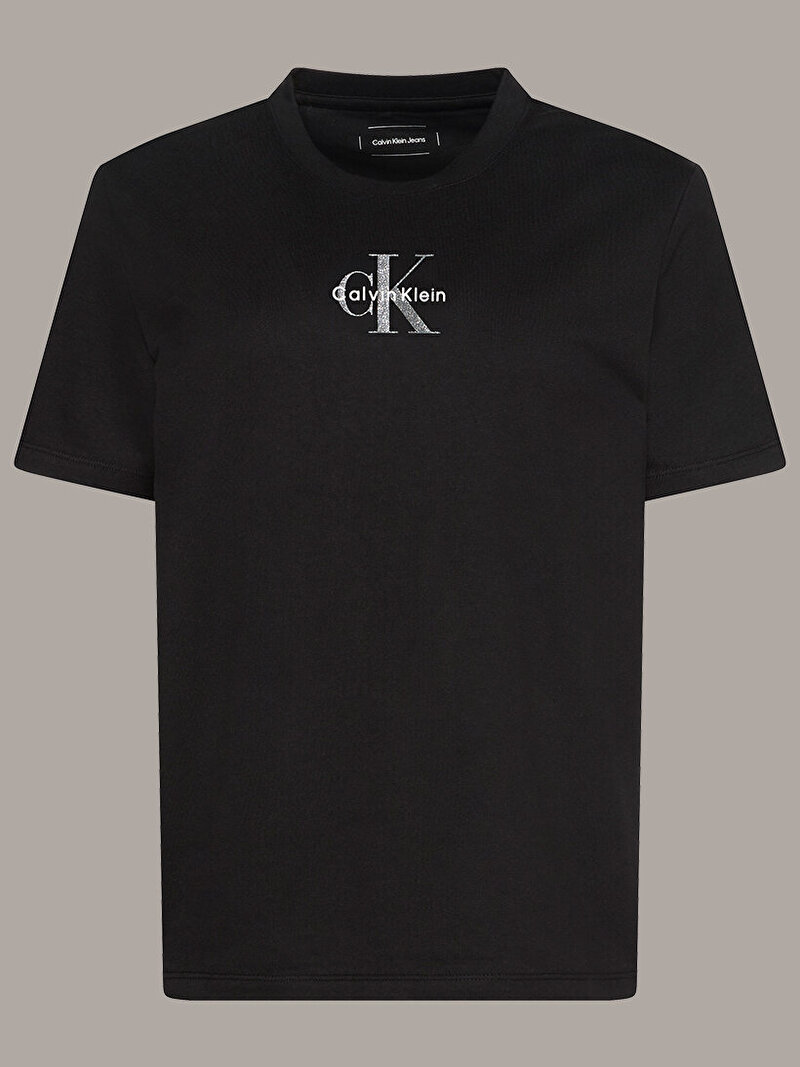 Calvin Klein Siyah Renkli Kadın 20s Classic Logo T-shirt