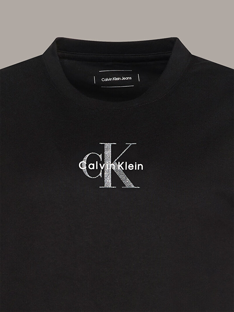 Calvin Klein Siyah Renkli Kadın 20s Classic Logo T-shirt