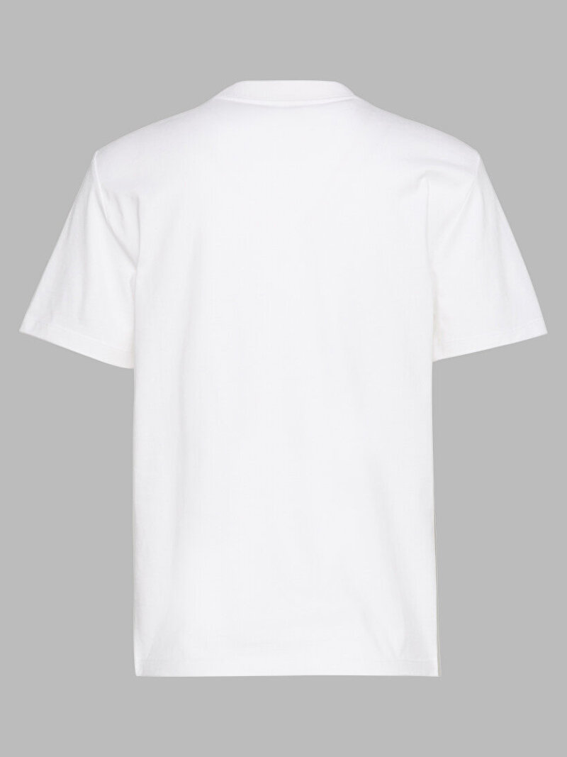 Calvin Klein Beyaz Renkli Kadın 20s Classic Logo T-shirt