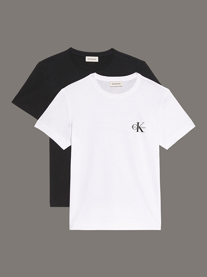 Calvin Klein Siyah Renkli Kadın 2'li Paket T-shirt